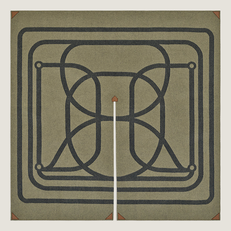 Voltige double face poncho | Hermès Singapore